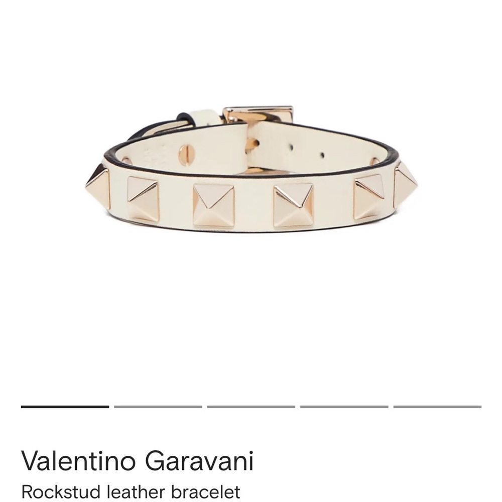 Valentino Garavani White Rockstud Bracelet